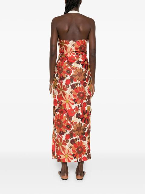SIR. Castella floral-print dress - Red