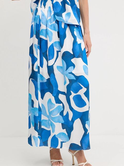 Morgan spódnica kolor niebieski maxi rozkloszowana JAVA.F