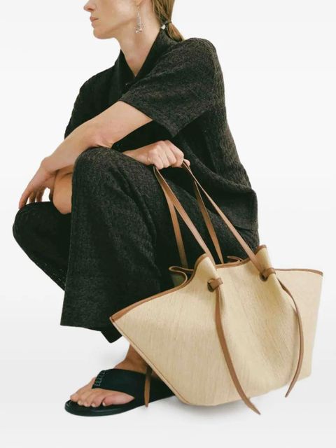 Yuzefi large Mochi woven shoulder bag - Neutrals - zdjęcie produktu nr 2