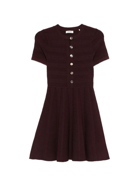 SANDRO button knitted mini dress - Brown - zdjęcie produktu nr 1