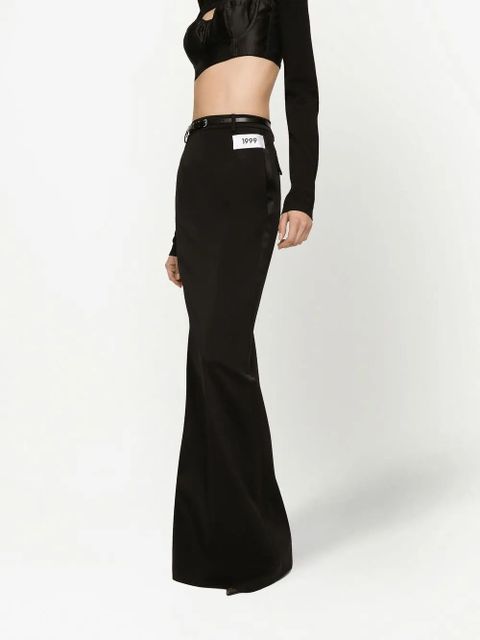 Dolce & Gabbana KIM DOLCE&GABBANA side-zip maxi skirt - Black