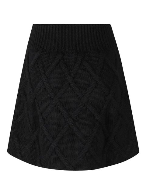 Jil Sander wool mini skirt - Black