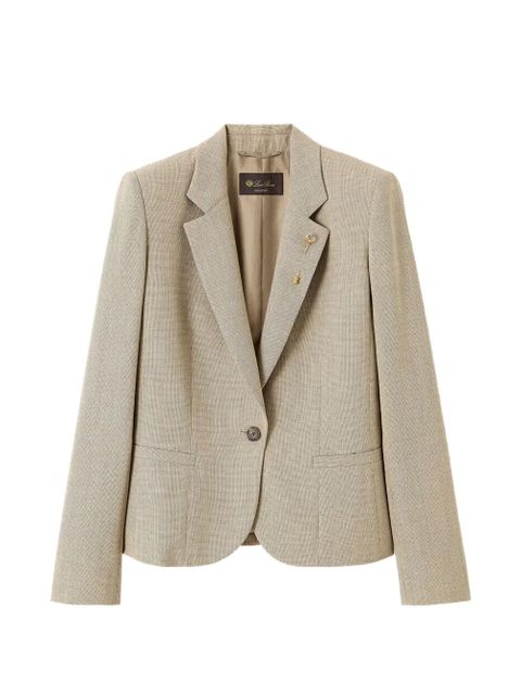 Loro Piana Lindy single-button blazer - Neutrals - zdjęcie produktu nr 1