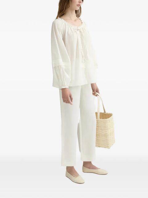 Posse Noelle high-waisted wide-leg trousers - Neutrals