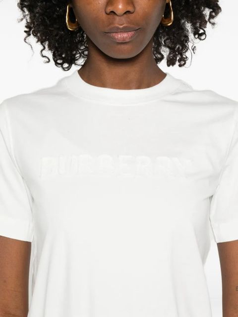 Burberry embossed T-shirt - White