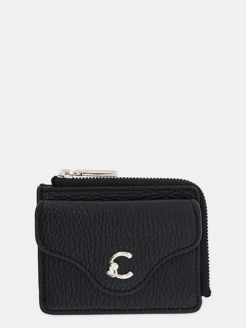 Coccinelle portfel skórzany COCCINELLE C-ME damski kolor czarny E2.SSL.17.B6.21 - zdjęcie produktu nr 1