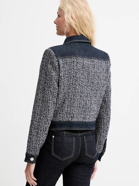 Morgan marynarka kolor granatowy jednorzędowa wzorzysta VOSCAR - zdjęcie produktu nr 2