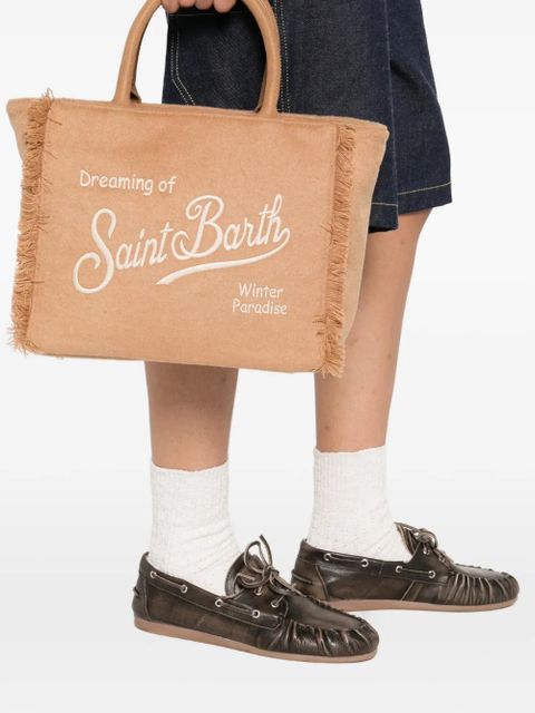 MC2 Saint Barth Colette Felt embroidered tote bag - Neutrals - zdjęcie produktu nr 2