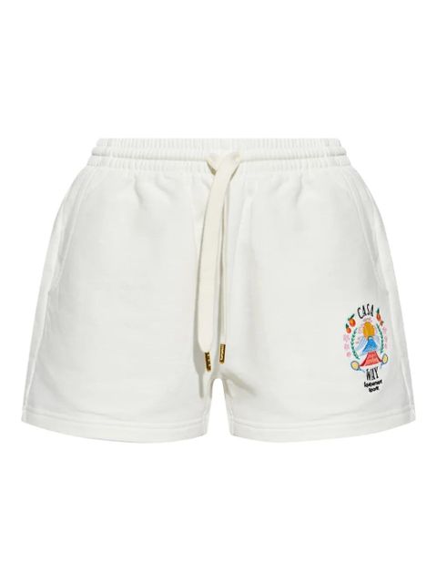 Casablanca Casa Way embroidered track shorts - White - zdjęcie produktu nr 1