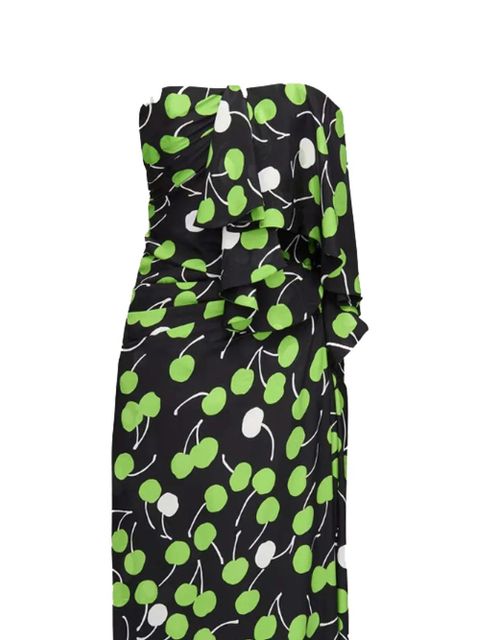 Saint Laurent strapless silk maxi dress - Black