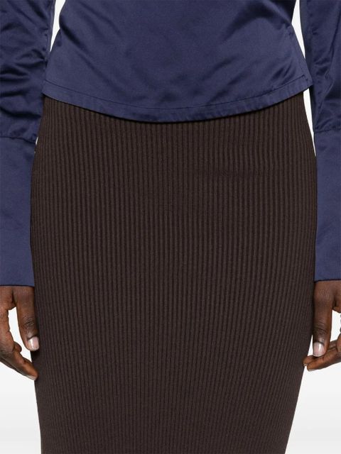 Max Mara Aprile knitted skirt - Brown