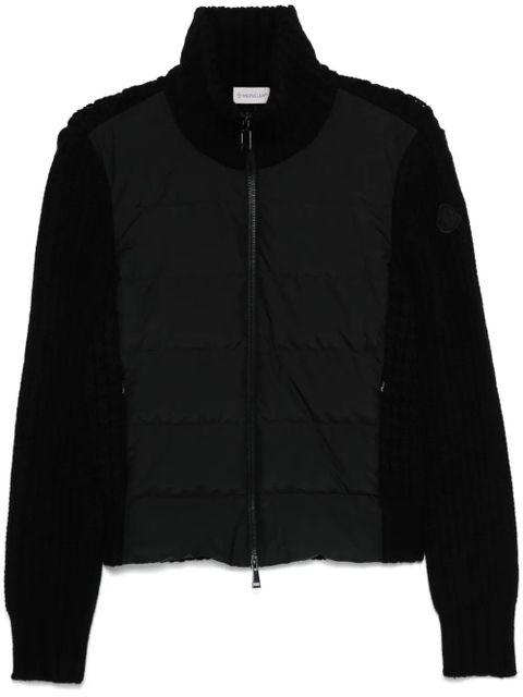 Moncler padded-panel cardigan - Black - zdjęcie produktu nr 1