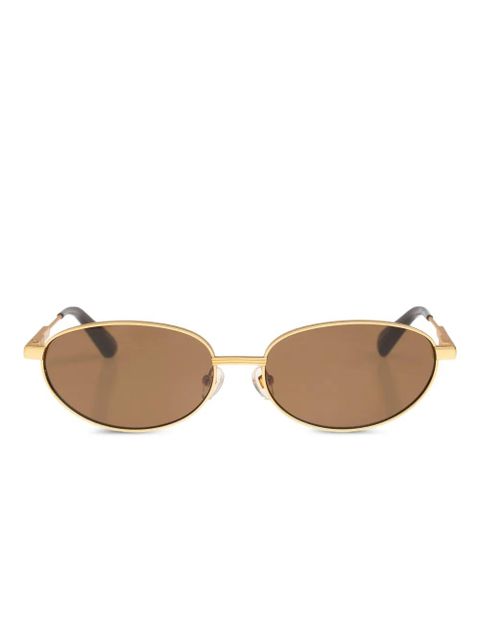 Jacquemus logo-print sunglasses - Gold - zdjęcie produktu nr 1