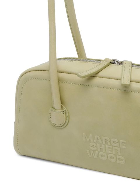 Marge Sherwood zip boston leather shoulder bag - Green