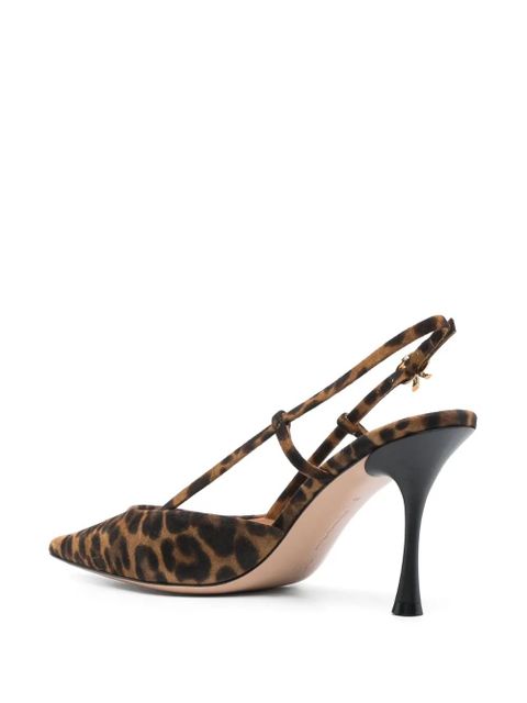 Gianvito Rossi 90mm Ascent slingback pumps - Brown