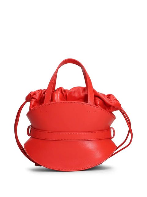 Balmain buckled drawstring tote bag - Red - zdjęcie produktu nr 2