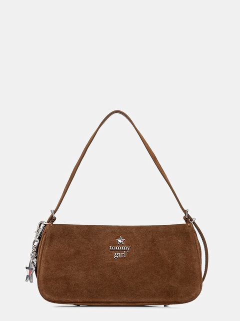 Tommy Jeans torebka skórzana kolor brązowy AW0AW18309 - zdjęcie produktu nr 1