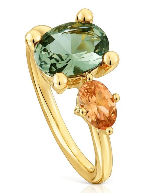 Tous pierścionek ze srebra pokrytego złotem 12 Color Lab 1004251412 - zdjęcie produktu nr 1