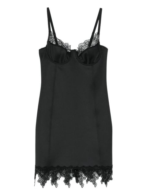 Blumarine lace trim dress - Black - zdjęcie produktu nr 1