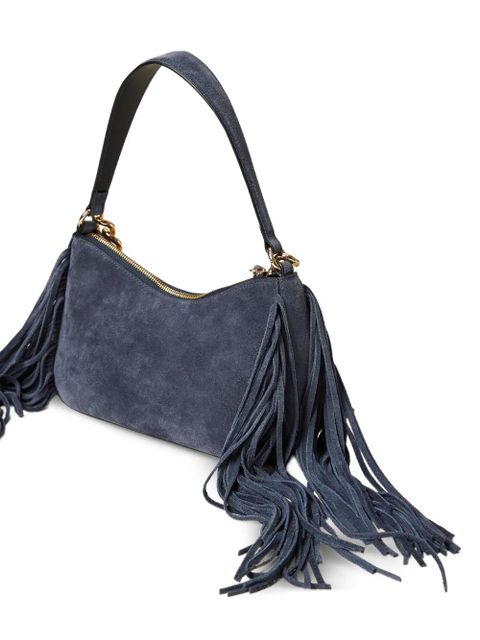 TWINSET Liliane fringed chain-strap shoulder bag - Blue