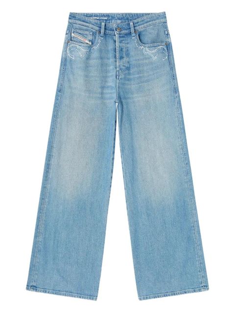 Diesel 1996 D-SIRE-S6 embroidered jeans - Blue - zdjęcie produktu nr 1