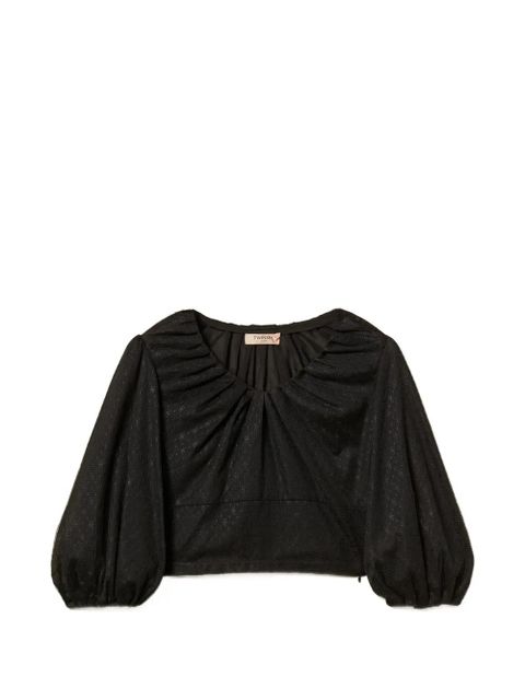 TWINSET tulle blouse - Black - zdjęcie produktu nr 1