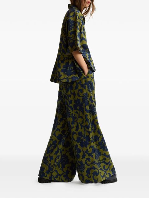 Essentiel Antwerp floral-pattern trousers - Green