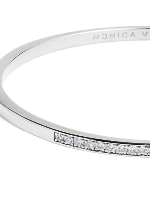 Monica Vinader Essential diamond bangle bracelet - Silver