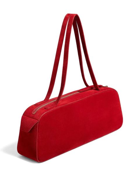 KHAITE Simona suede shoulder bag - Red