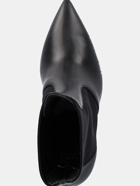 Love Moschino botki damskie kolor czarny na szpilce JA21059G1NIA0000