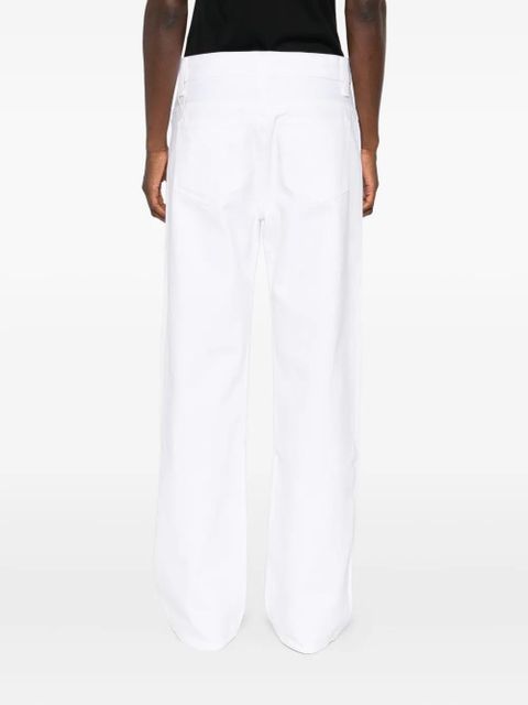 KHAITE button-fly jeans - White