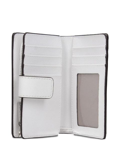 Michael Kors logo-lettering wallet - White