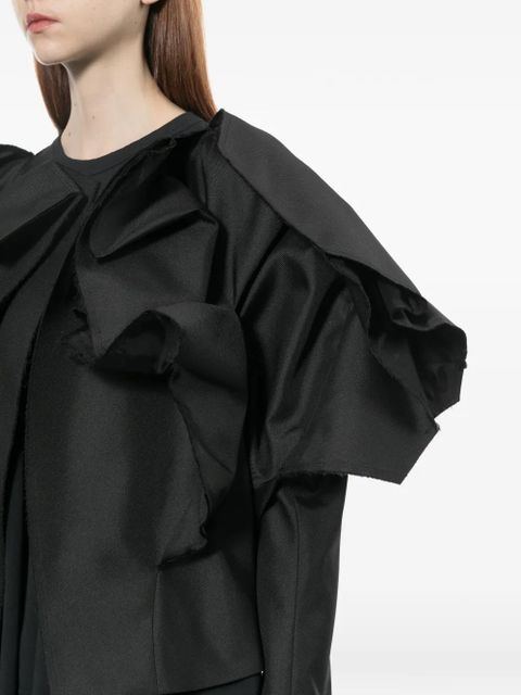 Comme Des Garçons ruffled jacket - Black