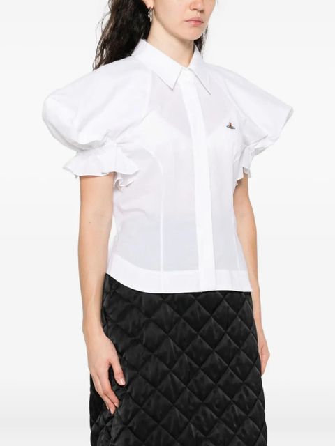 Vivienne Westwood puff-sleeve collared shirt - White