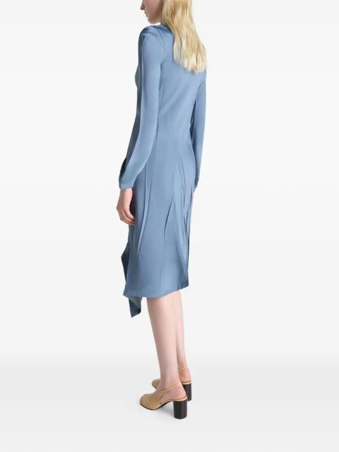 LEMAIRE pleated bias day dress - Blue