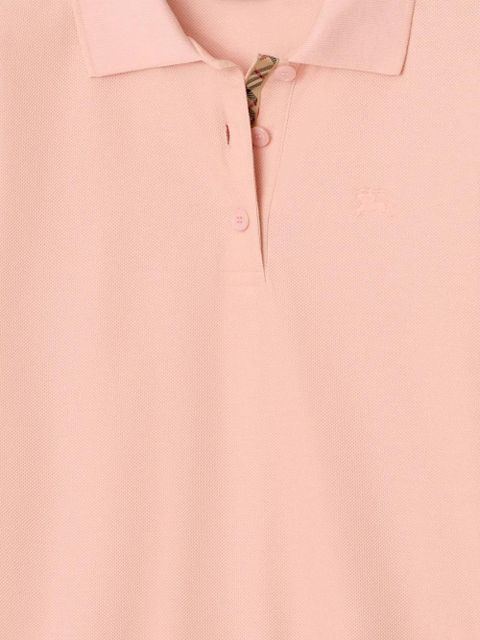 Burberry check taping equestrian knight polo shirt - Pink