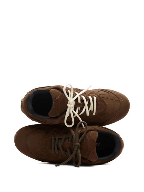 Axel Arigato Slow Runner layered suede sneakers - Brown