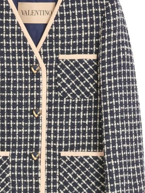 Valentino Garavani bouclé blazer - Blue