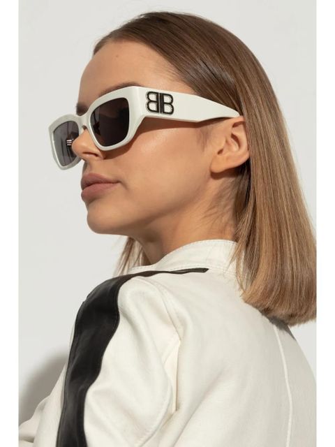 Balenciaga Eyewear BB-logo sunglasses - White