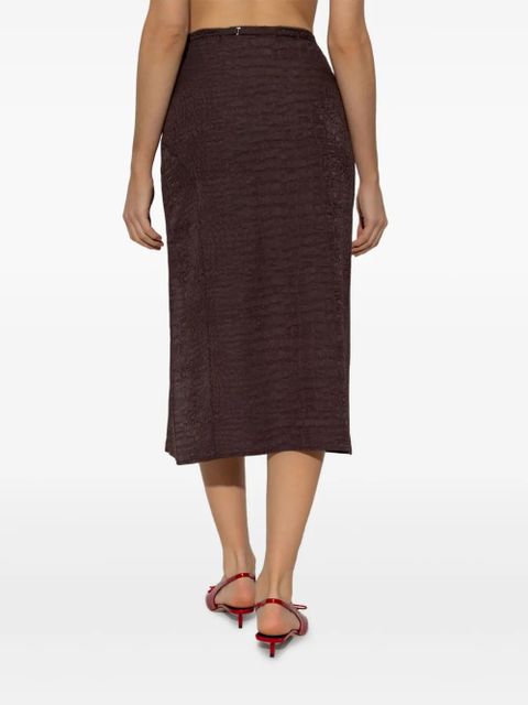 Jacquemus Notte midi skirt - Brown
