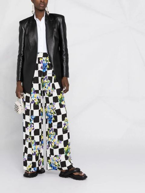 Off-White high-waisted checked trousers - zdjęcie produktu nr 2