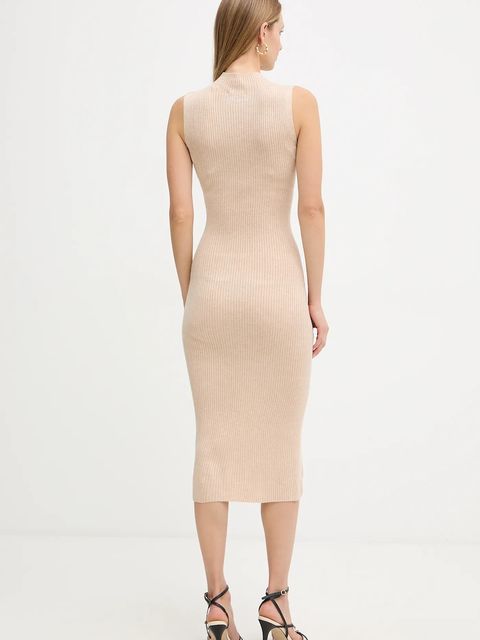 Guess sukienka JULIA kolor beżowy maxi dopasowana W5BK23 Z3OW2