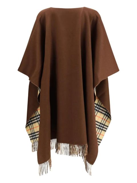 Burberry embroidered fringed cape - Brown - zdjęcie produktu nr 2