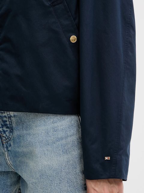 Tommy Hilfiger kurtka bomber kolor granatowy przejściowa oversize WW0WW45619