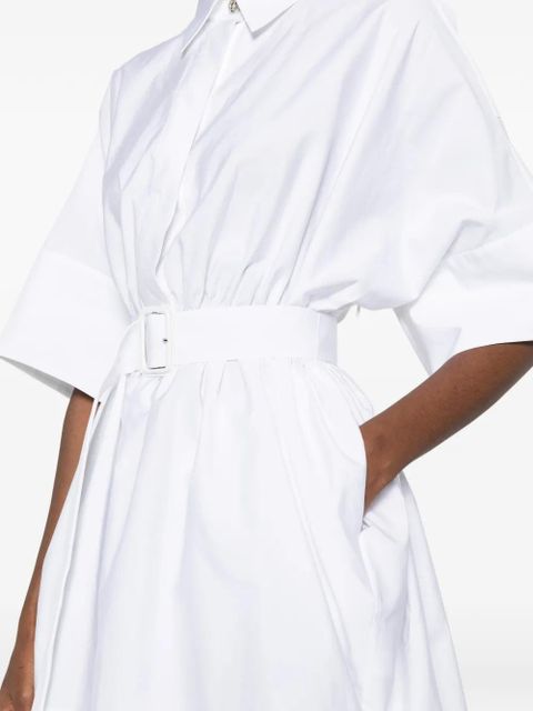 Givenchy belted shirt mini dress - White