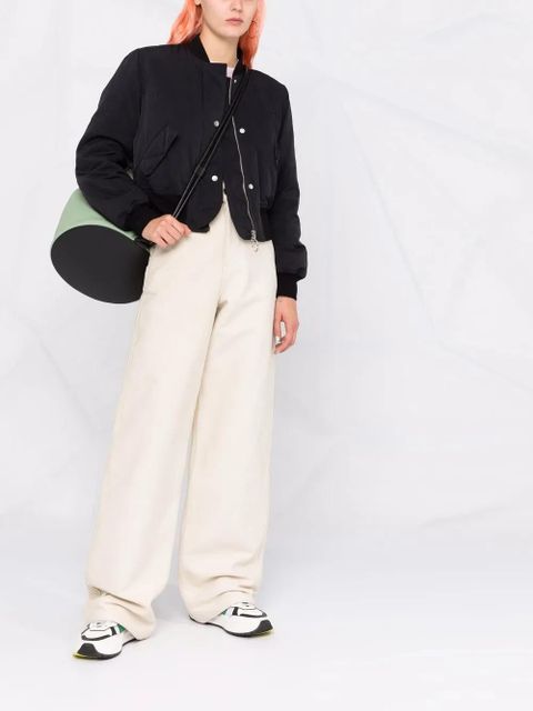 Off-White embroidered logo bomber jacket - Black - zdjęcie produktu nr 2