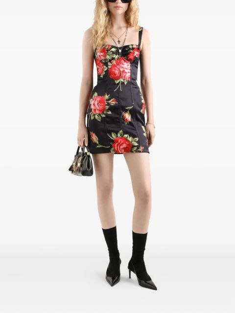 Dolce & Gabbana floral mini dress - Black - zdjęcie produktu nr 2