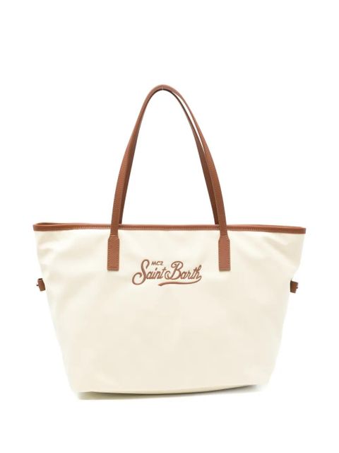 MC2 Saint Barth City embroidered-logo tote bag - Neutrals - zdjęcie produktu nr 1