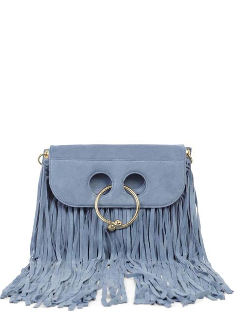 JW Anderson Pierce fringed shoulder bag - Blue - zdjęcie produktu nr 1