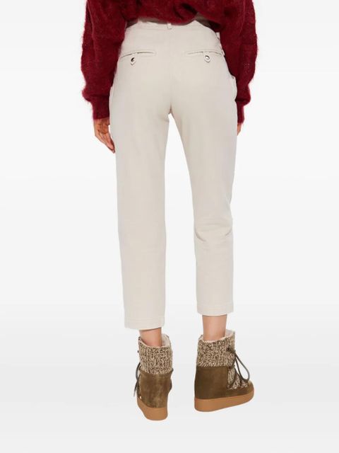 ISABEL MARANT Tiffenda buckle-detail jeans - Neutrals